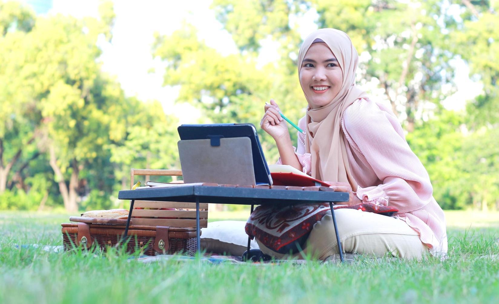 Team collaboration workspace with planning materials